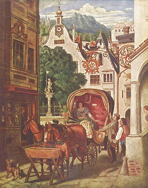 Moritz von Schwind, Hochzeitsreise , Wikimedia
