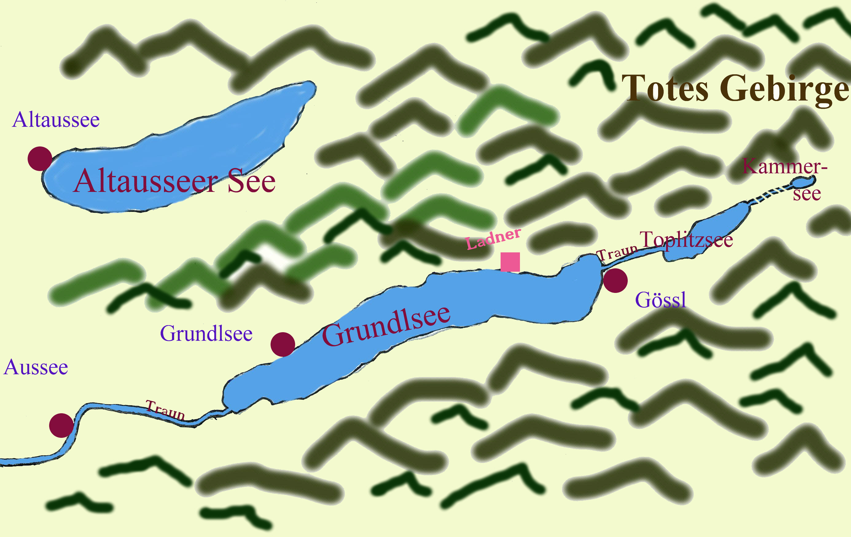 Karte Seen